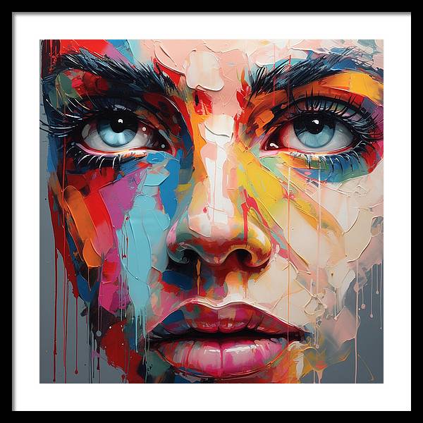 Dripping Hues - Framed Print