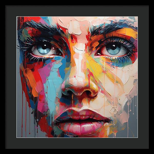 Dripping Hues - Framed Print