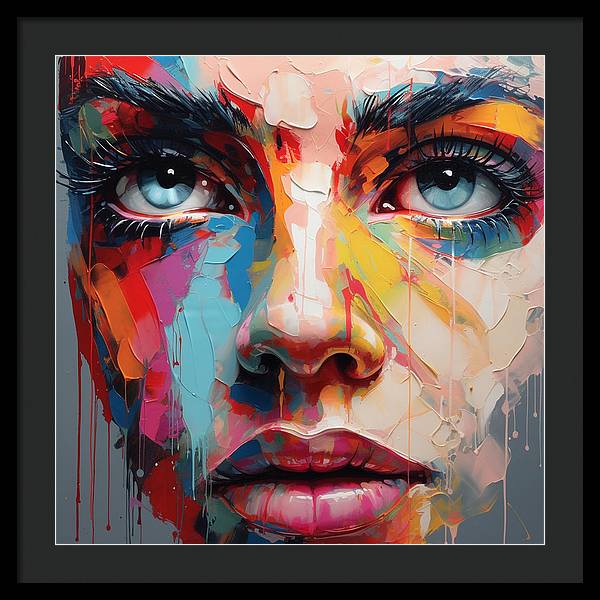 Dripping Hues - Framed Print