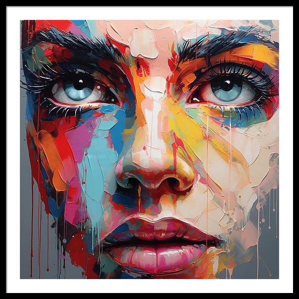 Dripping Hues - Framed Print