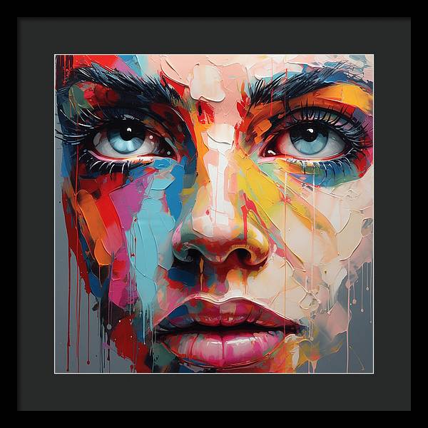 Dripping Hues - Framed Print