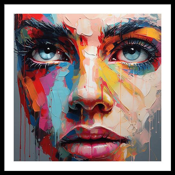 Dripping Hues - Framed Print