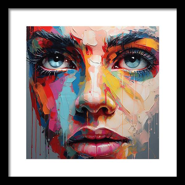 Dripping Hues - Framed Print