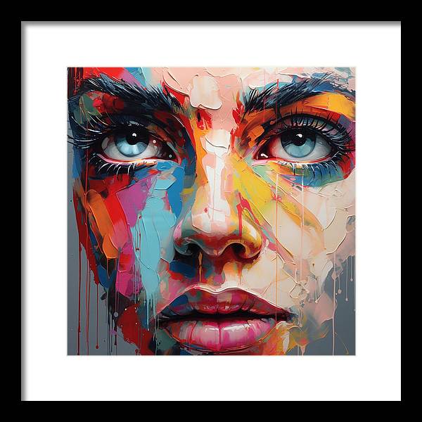 Dripping Hues - Framed Print