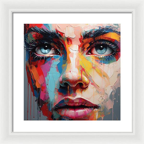 Dripping Hues - Framed Print