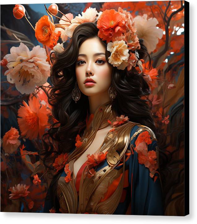 Floral Elegance - Canvas Print