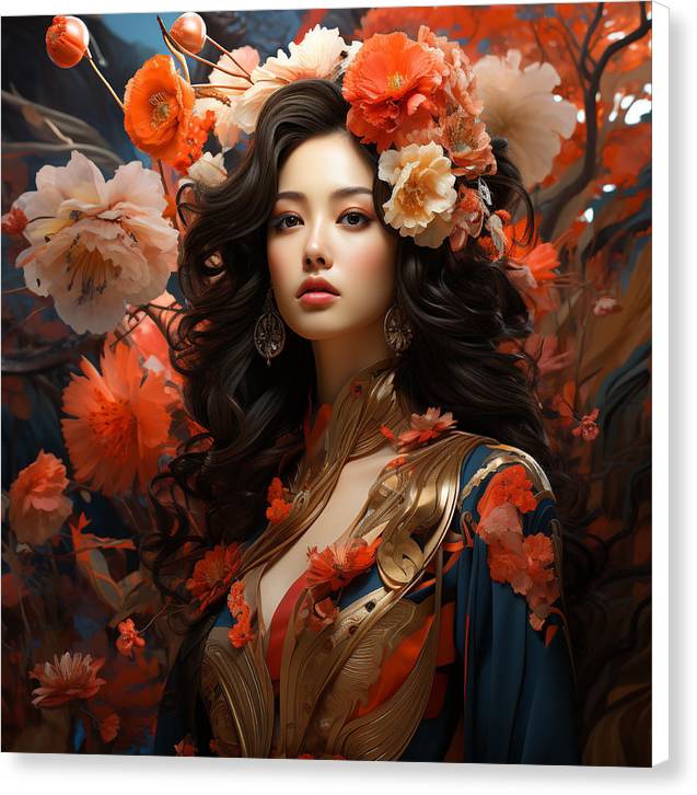 Floral Elegance - Canvas Print