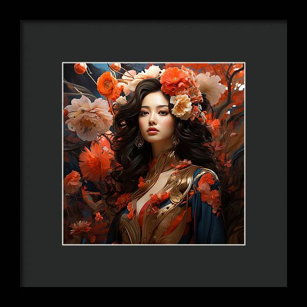 Floral Elegance - Framed Print