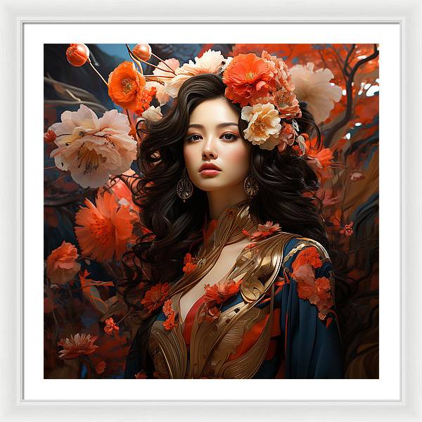 Floral Elegance - Framed Print