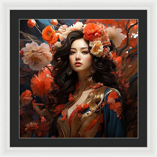 Floral Elegance - Framed Print