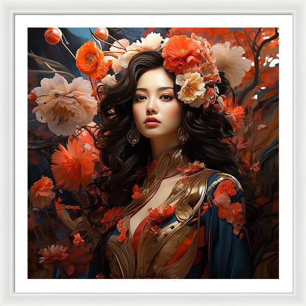 Floral Elegance - Framed Print