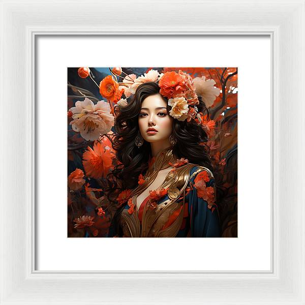 Floral Elegance - Framed Print