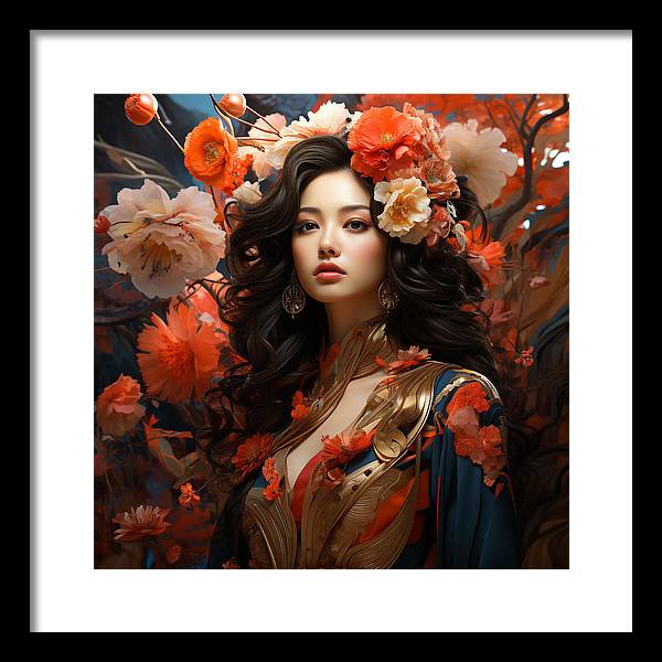 Floral Elegance - Framed Print