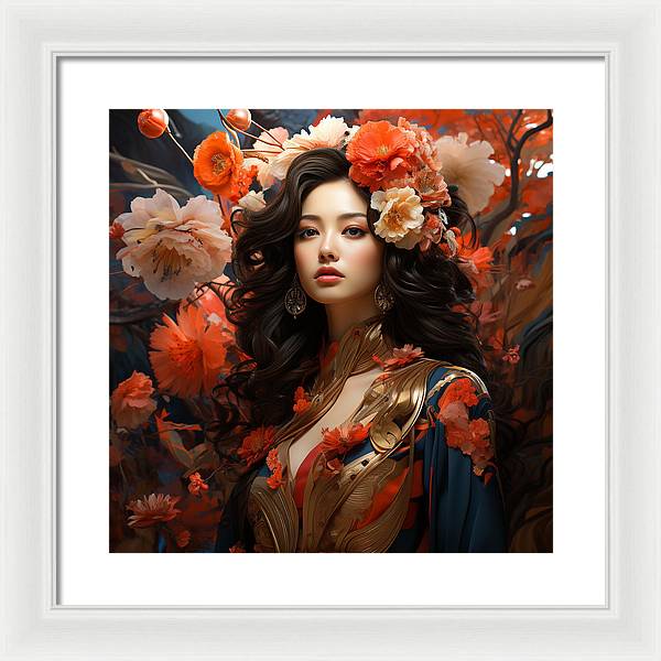 Floral Elegance - Framed Print