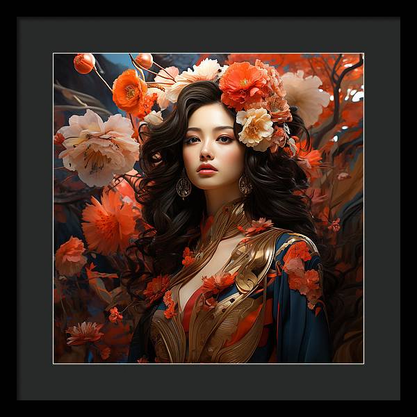 Floral Elegance - Framed Print