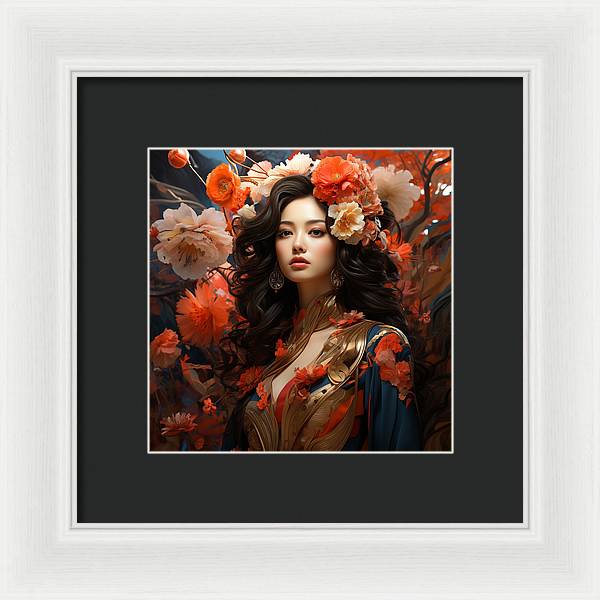 Floral Elegance - Framed Print