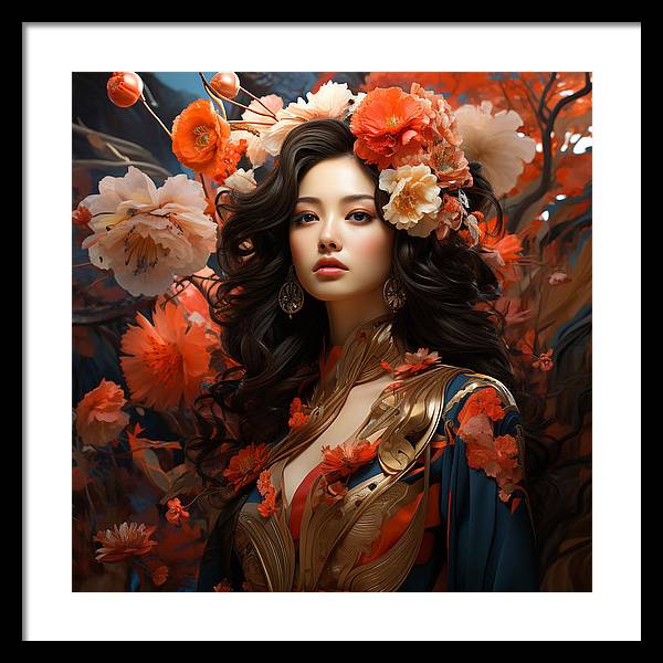 Floral Elegance - Framed Print