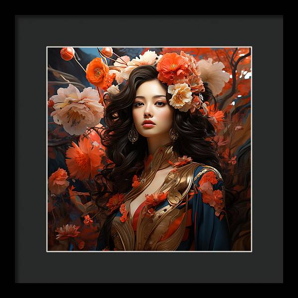 Floral Elegance - Framed Print