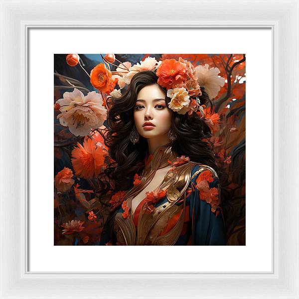 Floral Elegance - Framed Print