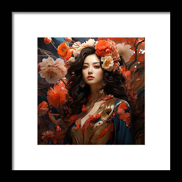 Floral Elegance - Framed Print