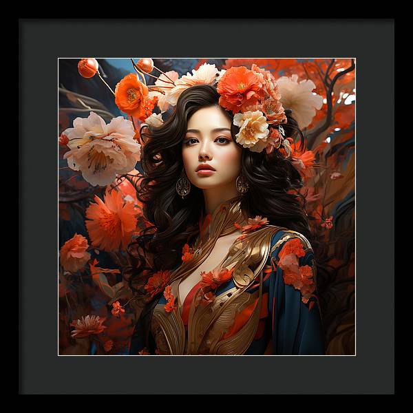 Floral Elegance - Framed Print