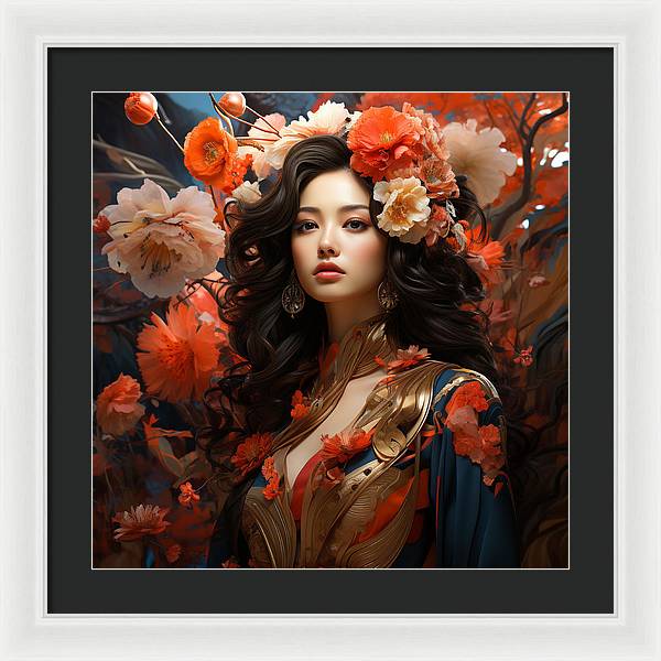 Floral Elegance - Framed Print