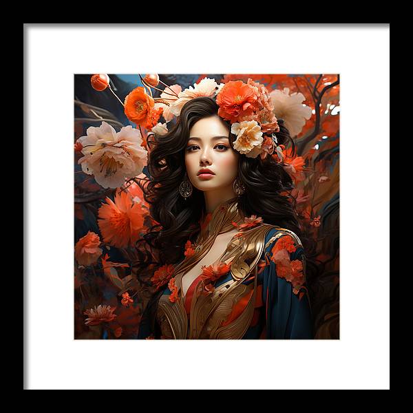 Floral Elegance - Framed Print