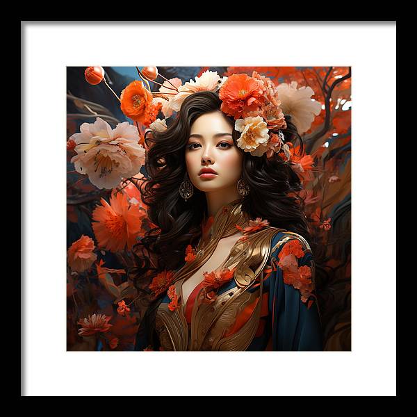 Floral Elegance - Framed Print