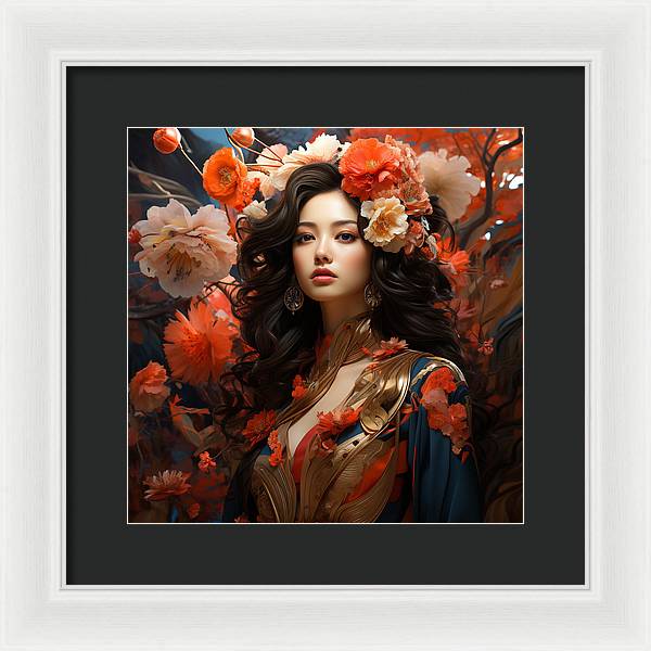 Floral Elegance - Framed Print