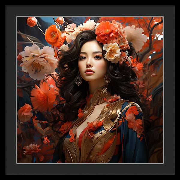 Floral Elegance - Framed Print