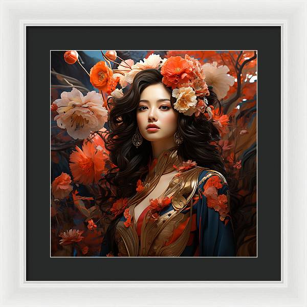 Floral Elegance - Framed Print