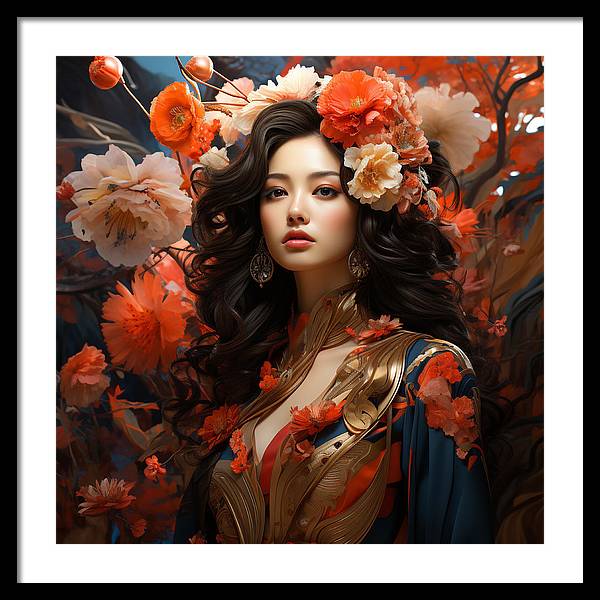 Floral Elegance - Framed Print