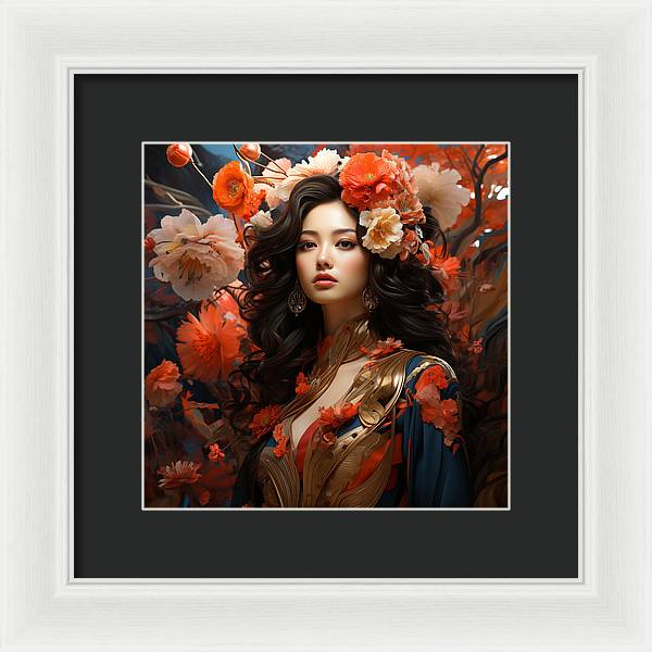 Floral Elegance - Framed Print