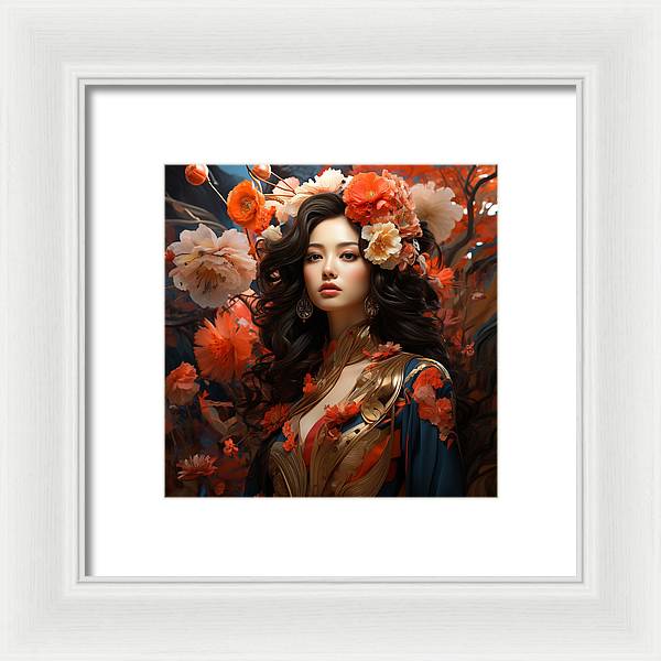 Floral Elegance - Framed Print