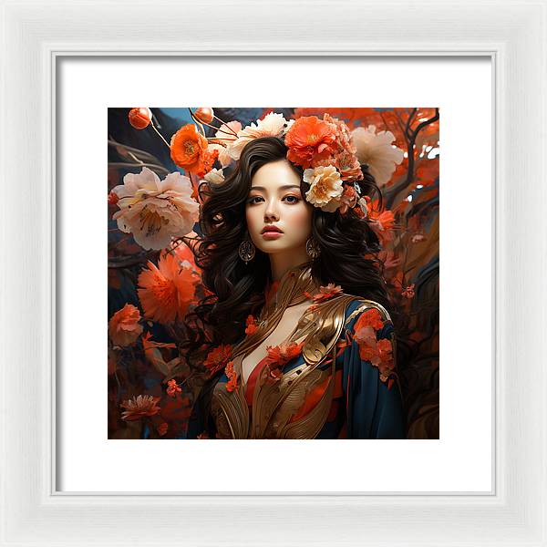 Floral Elegance - Framed Print