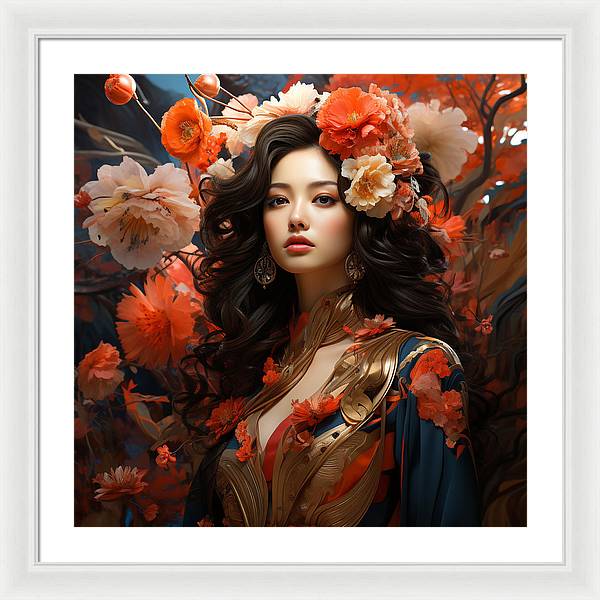 Floral Elegance - Framed Print