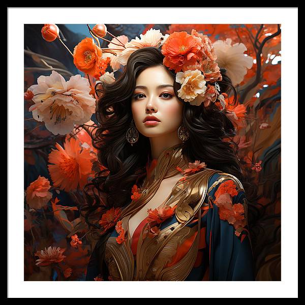 Floral Elegance - Framed Print