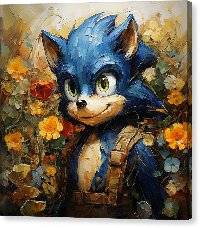 Hedgie Smile - Canvas Print