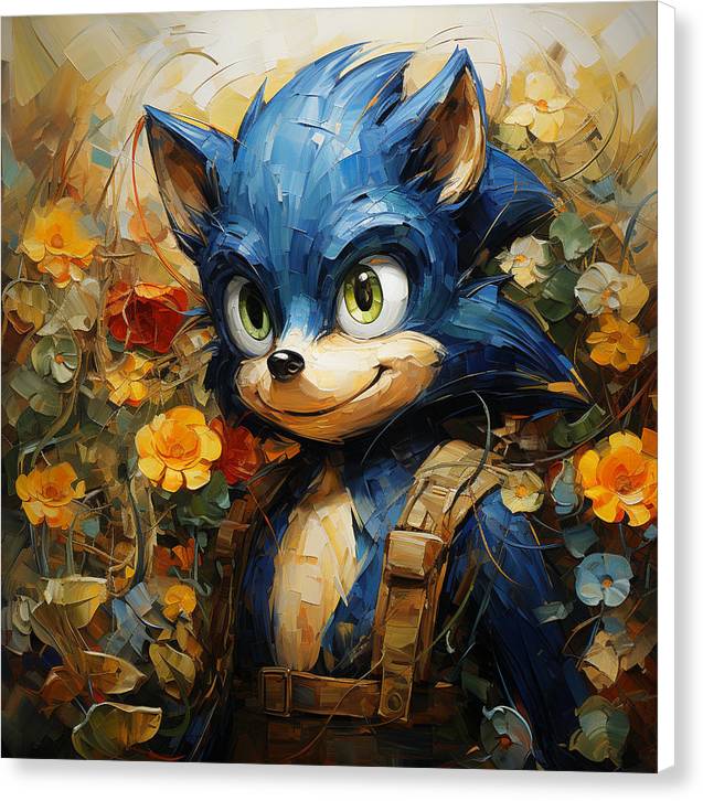 Hedgie Smile - Canvas Print