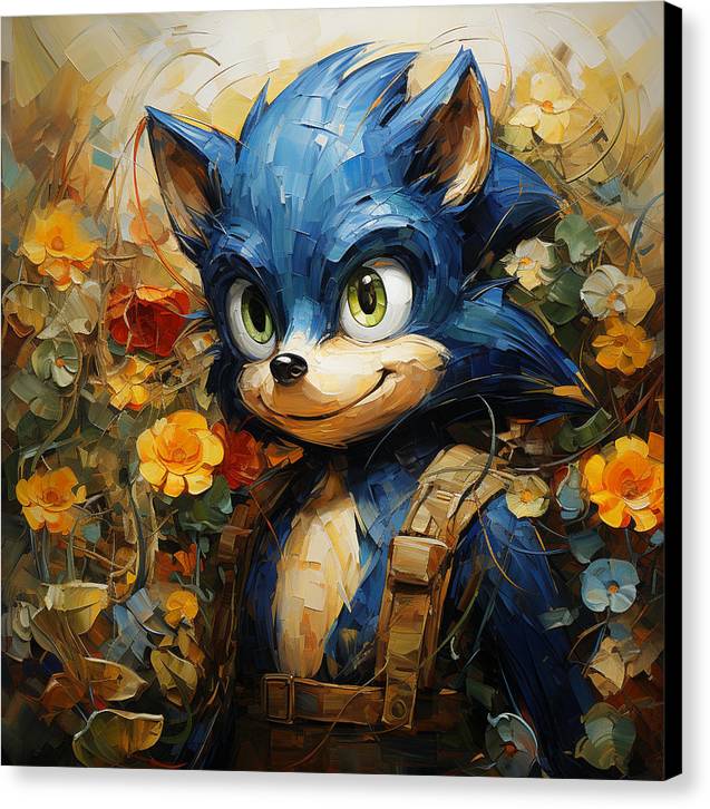 Hedgie Smile - Canvas Print