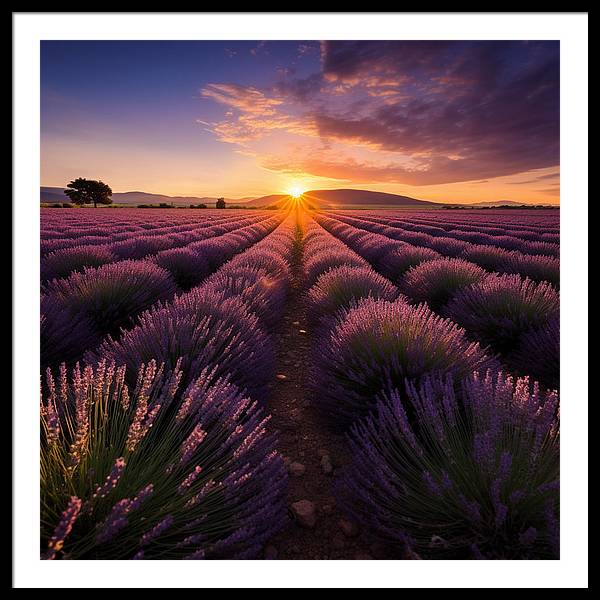 Lavender Fields - Framed Print