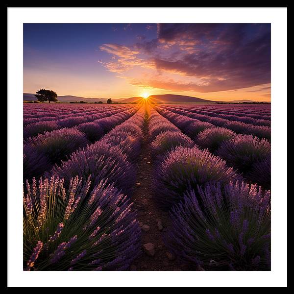 Lavender Fields - Framed Print