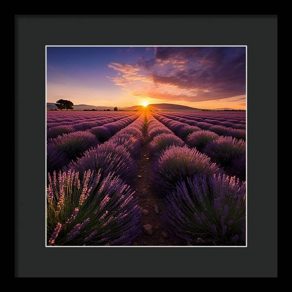 Lavender Fields - Framed Print