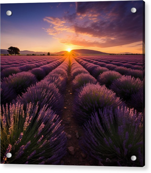 Lavender Fields - Acrylic Print