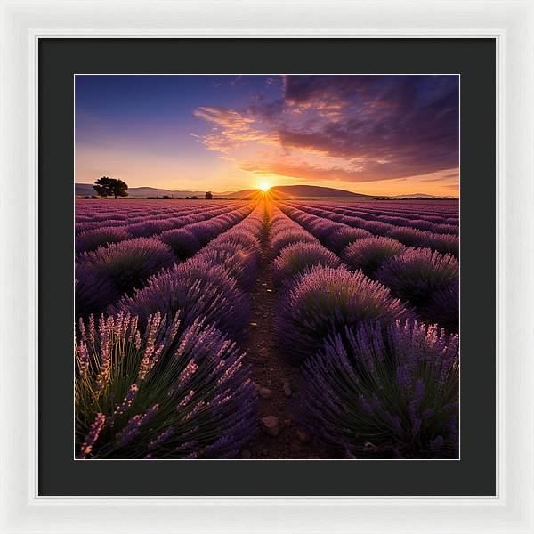 Lavender Fields - Framed Print