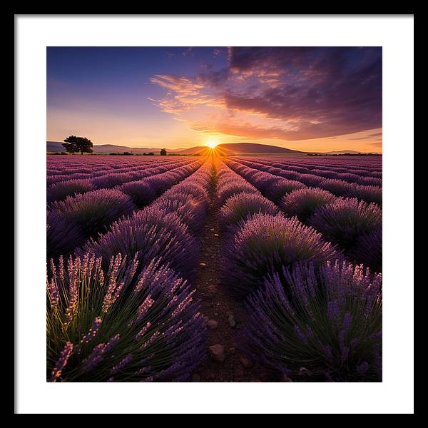 Lavender Fields - Framed Print