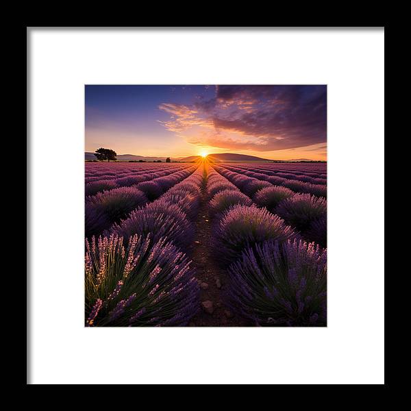 Lavender Fields - Framed Print