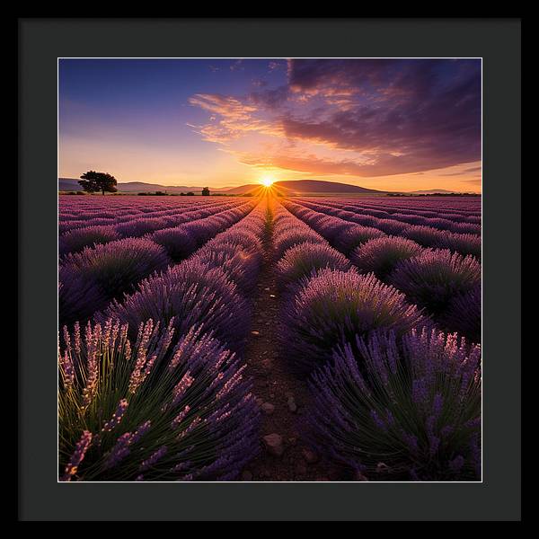 Lavender Fields - Framed Print