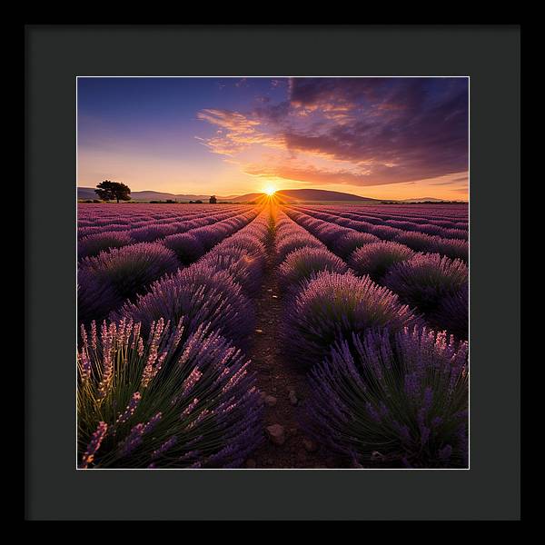 Lavender Fields - Framed Print