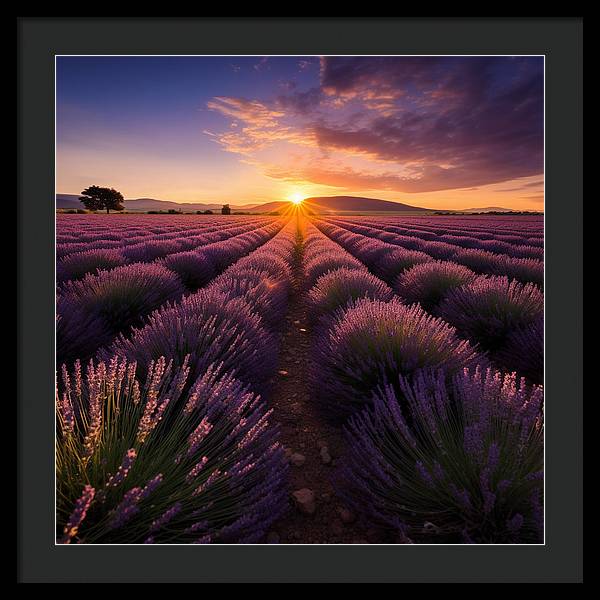 Lavender Fields - Framed Print